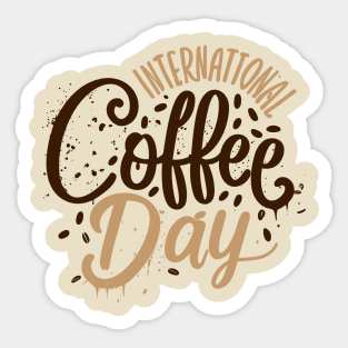 International Coffee Day – October 1 Sticker